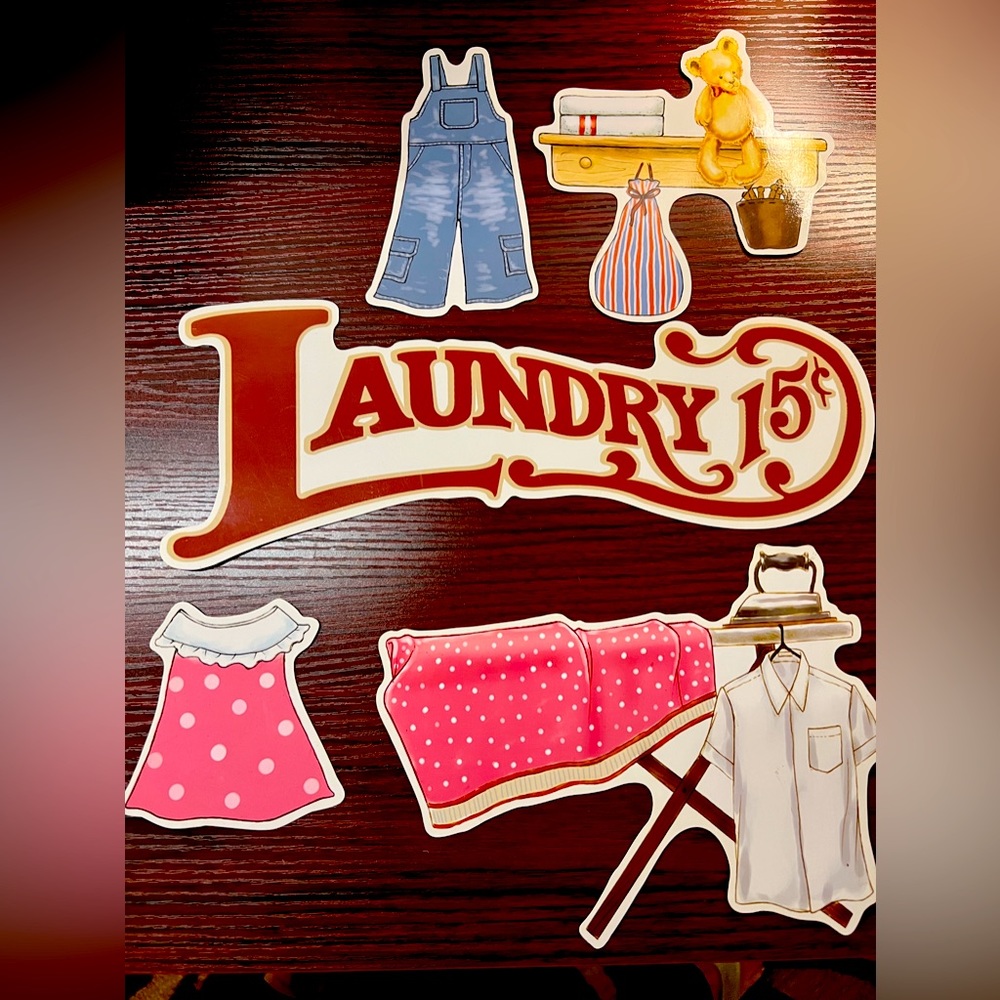 Laundry stickers